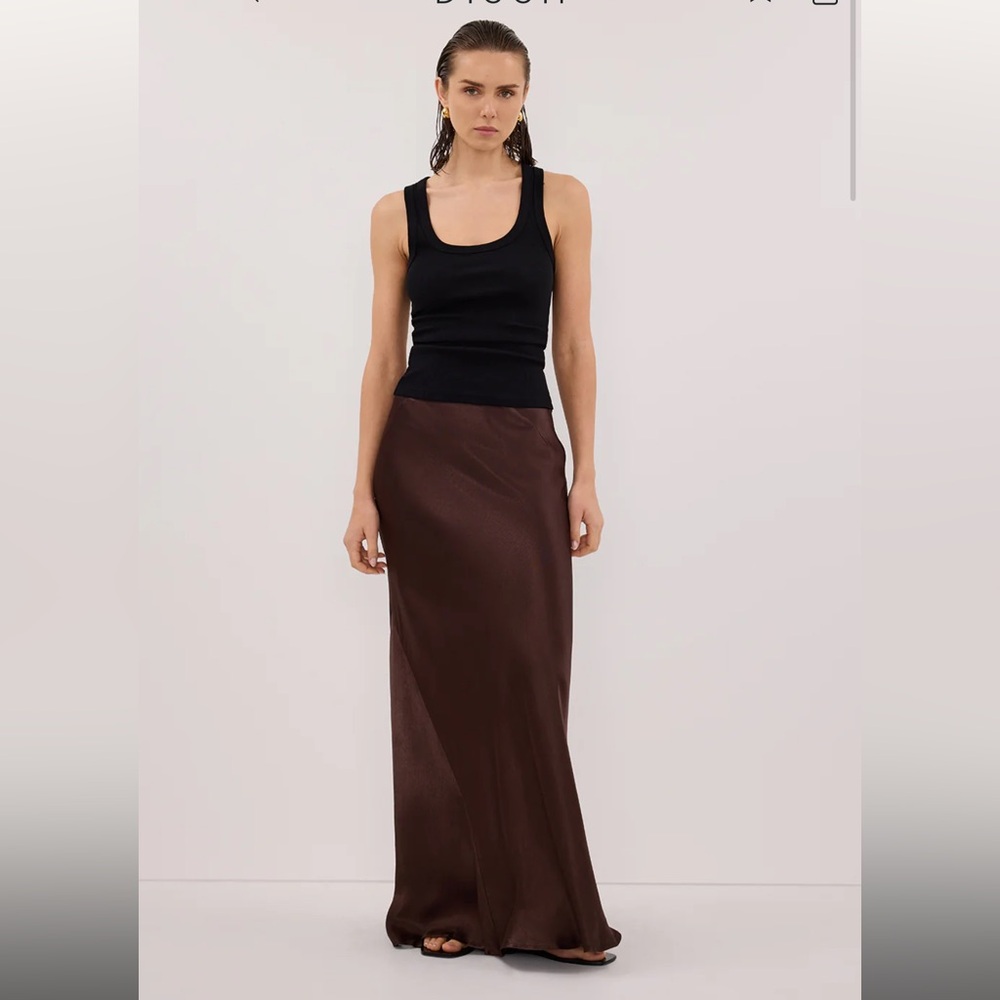 DISSH Chocolate Maxi Skirt
